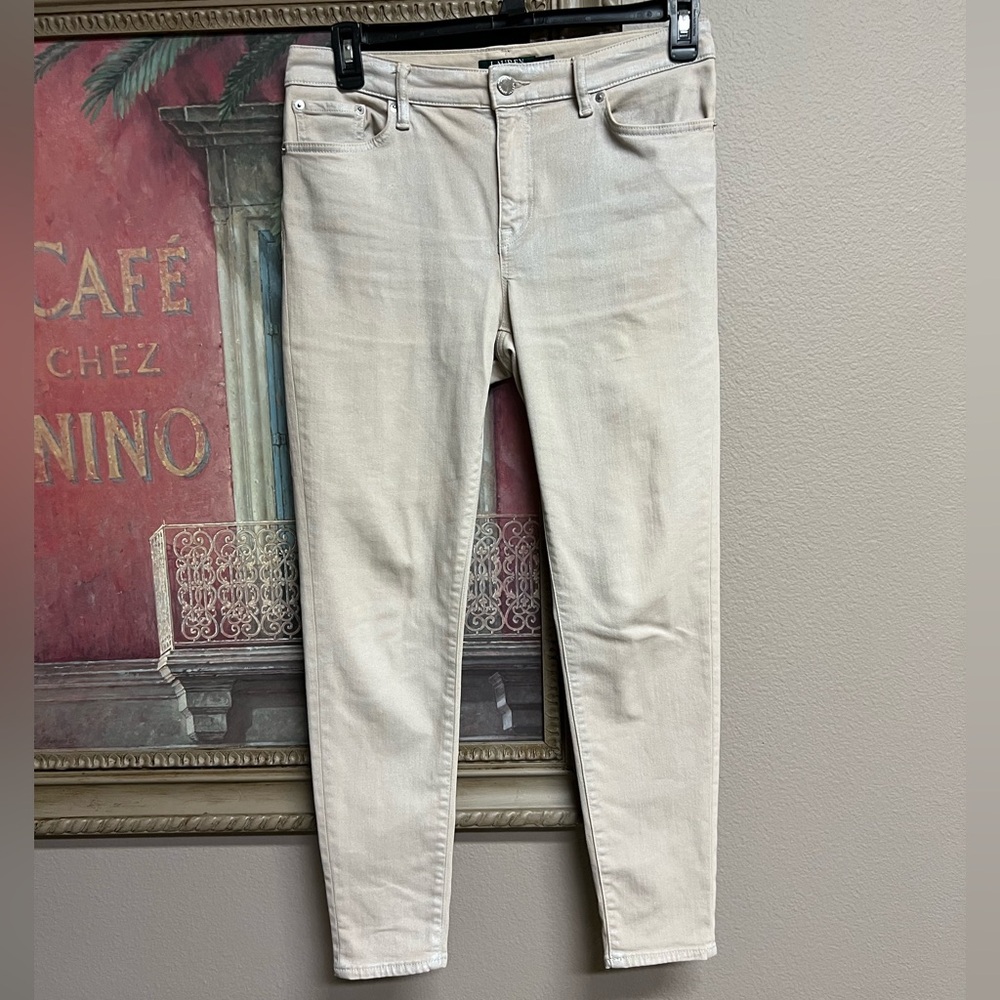 Lauren Ralph Lauren Metallic Wash Jeans